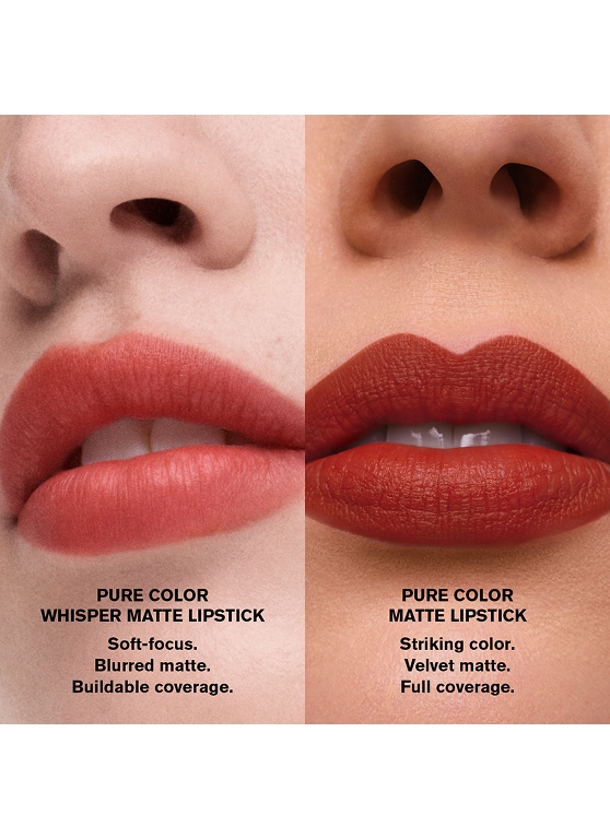 pure color whisper matte lipstick